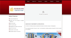 Desktop Screenshot of kamakshiconstructions.com